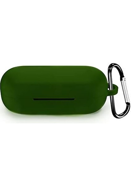 Huawei Freebuds Se Için Kılıf Askılı Mat Silikon Koyu Yeşil [freebuds Se ile Uyumlu Kılıf - Koyu Yeşil]