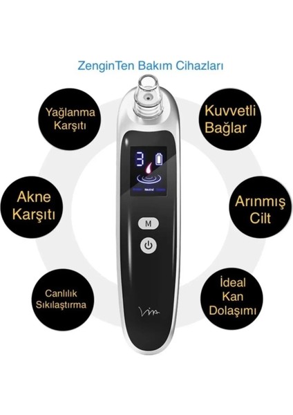 Sprıng Shoppıng Akne-Sivilcetemizleyici Profesyonel Vakumlu Siyah Nokta Sökücü