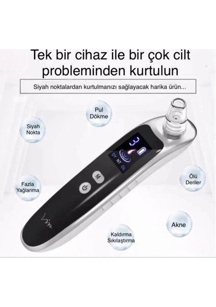 Sprıng Shoppıng Akne-Sivilcetemizleyici Profesyonel Vakumlu Siyah Nokta Sökücü