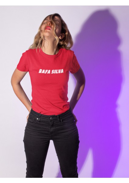 Rafa Silva Sırt Forma Baskılı Unisex Kadın Erkek Kısa Kollu Tişört T-Shirt