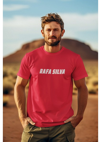 Rafa Silva Sırt Forma Baskılı Unisex Kadın Erkek Kısa Kollu Tişört T-Shirt