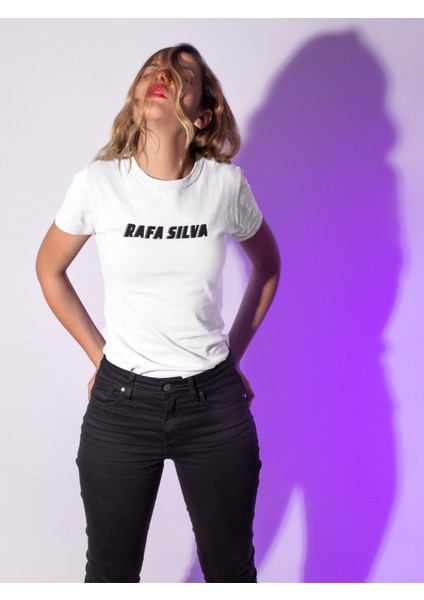 Rafa Silva Sırt Forma Baskılı Unisex Kadın Erkek Kısa Kollu Tişört T-Shirt