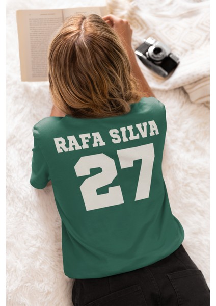 Rafa Silva Sırt Forma Baskılı Unisex Kadın Erkek Kısa Kollu Tişört T-Shirt