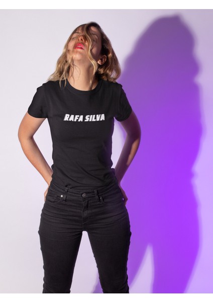 Rafa Silva Sırt Forma Baskılı Unisex Kadın Erkek Kısa Kollu Tişört T-Shirt
