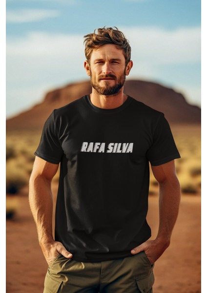 Rafa Silva Sırt Forma Baskılı Unisex Kadın Erkek Kısa Kollu Tişört T-Shirt