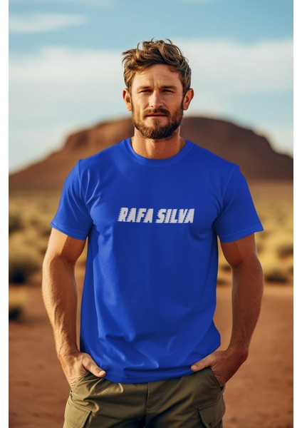 Rafa Silva Sırt Forma Baskılı Unisex Kadın Erkek Kısa Kollu Tişört T-Shirt