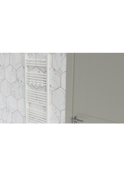 Beyaz Havlupan Kancası 1 Adet, Radyatör Askısı, Boru Tipi Radyatör Kancası, Özel Renk Havluluk Kancası, Bornoz Askısı - Model No : 101 indirimleri