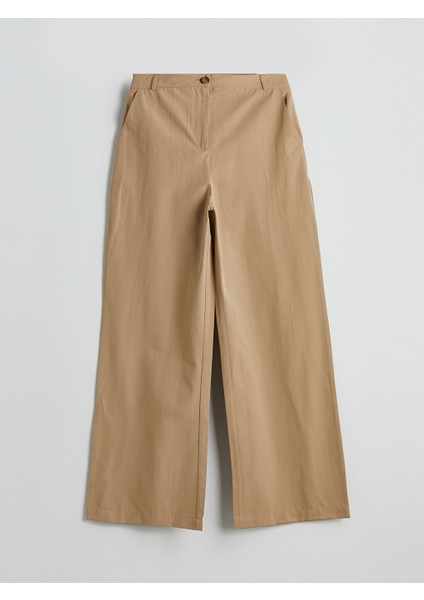 Yeni Sezon Standart Fit Poplin Kadin Pantolon - S5MO15Z8 indirimleri