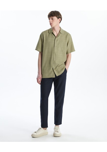 Yeni Sezon Slim Fit Keten Karisimli Erkek Pantolon - S5AR17Z8 fiyatları
