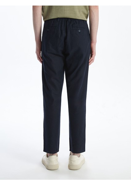 Yeni Sezon Slim Fit Keten Karisimli Erkek Pantolon - S5AR17Z8 indirimleri