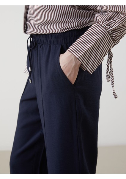Yeni Sezon Beli Lastikli Genis Paca Kadin Pantolon - S5LD78Z8 fırsatları
