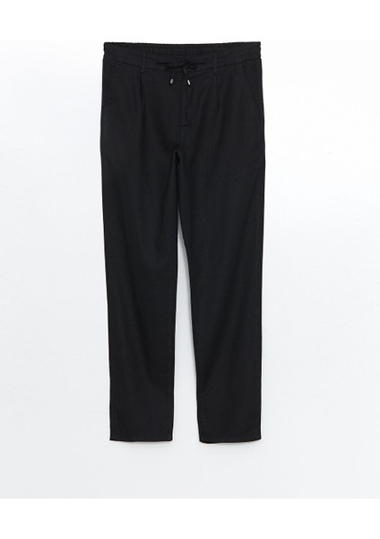 Yeni Sezon Slim Fit Keten Karisimli Erkek Pantolon - S5EE27Z8 indirimleri