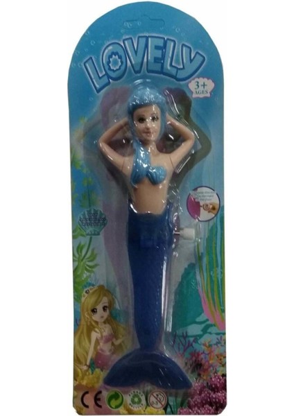 UltraNova Beyaz Deniz Kızı Kurmalı Oyuncak, Eğlenceli ve Renkli Aksesuarlar