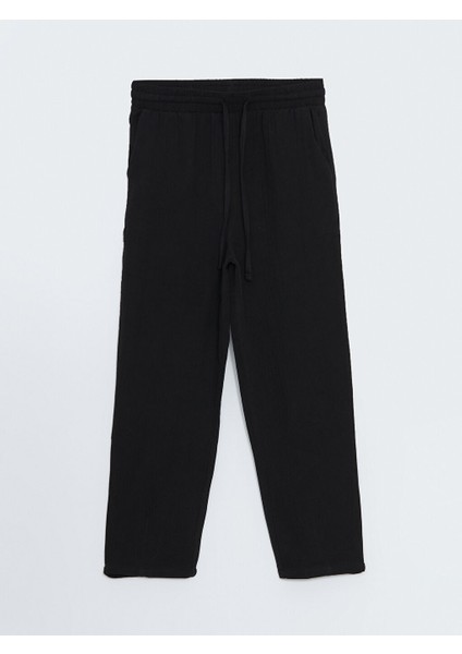 Yeni Sezon Beli Lastikli Duz Muslin Kadin Pantolon - S52601Z8 indirimleri