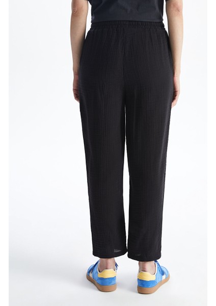 Yeni Sezon Beli Lastikli Duz Muslin Kadin Pantolon - S5LS96Z8 fırsatları