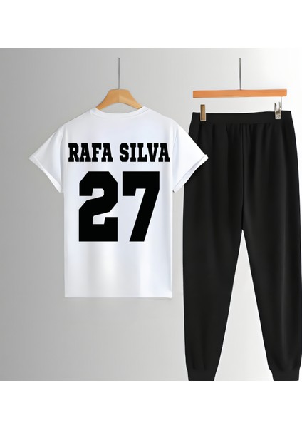 Rafa Silva Sırt Forma Baskılı Unisex Kadın Erkek Kısa Kollu Tişört T-Shirt Eşofman Takımı