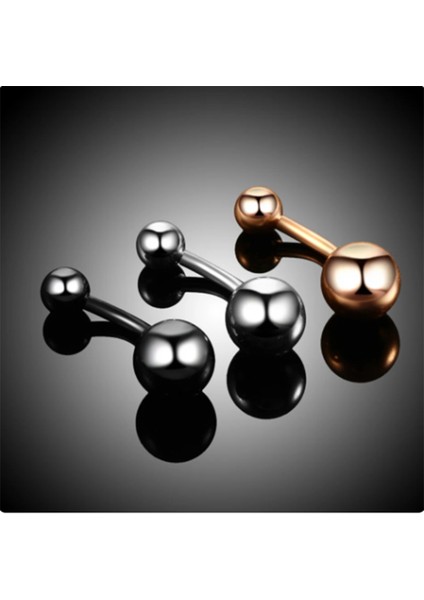 , 316L Cerrahi Çelik, Toplu 3 Adet Göbek Piercing Set