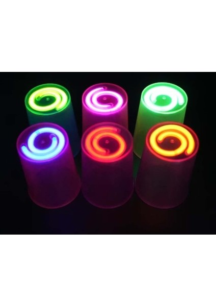 Büro Ev Ofis Etkinik Süsleri Için 8ADET Karanlıkta Parlar Mega Glow Bardak Seti