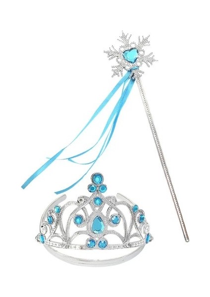 Büro Ev Ofis Etkinlik Gösteri Kostümü Için Elsa Karlar Ülkesi Taç Asa Seti fiyatları