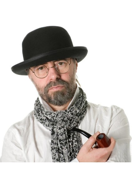 Büro Ev Ofis Etkinlik Gösteri Retro Yetişkin Kostümü Şapkası Için 58CM Siyah Bderby Şapka fiyatları