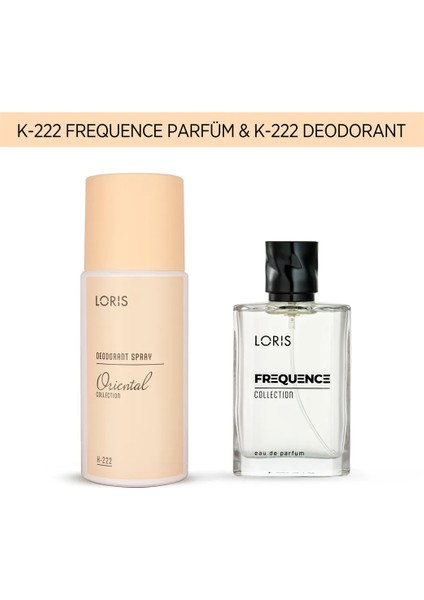 K-222 Frequence Kadın Parfüm 50 ml & K-222 Kadın Deodorant 150 ml fiyatları