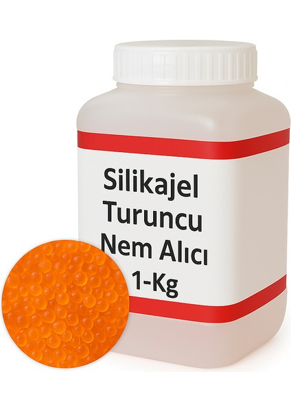 Silikajel Turuncu Nem Alıcı 1 Kg - Küf Önleyici İndikatörlü fiyatları