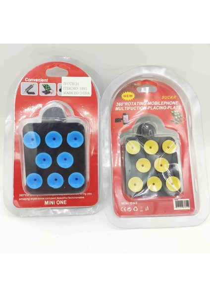 Mini One Vantuzlu Masa Üstü Tutucu Ivotech H001 (Renkli)