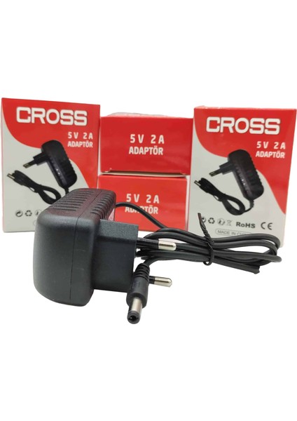 5V 2A 5.5*2.5mm Adaptörü Cross