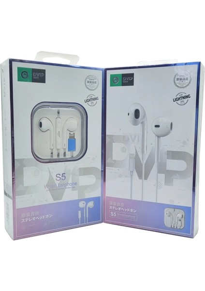 14 Pro Max Earpods iphone Lightning Kablolu Kulaklık Dvip S5