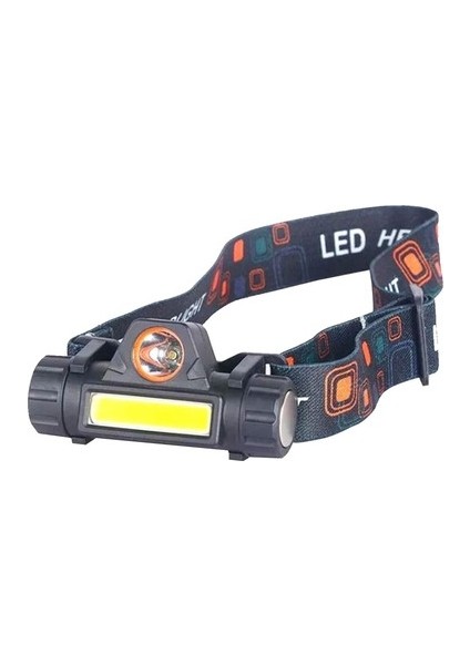 Kafa Feneri Şarjlı Mıknatıslı Lityum Lion Pilli 1200 Lümen Cob LED Kafa Lambası Çalışma Lambası