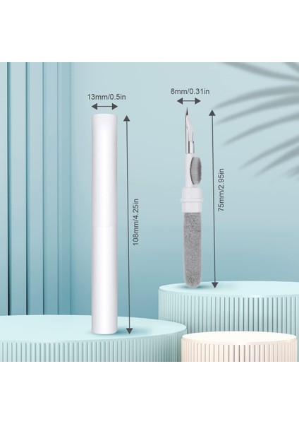 Airpod Temizleme Kiti, Süngerli 3'ü 1 Arada Airpod Temizleyici Kalem, Kablosuz Kulaklıklar fiyatları