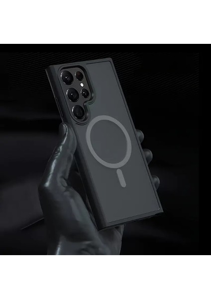 Galaxy S23 Plus - Kılıf Metal Tuşlu Sert Pc Arka Yüzey Wireless Şarj Özellikli Flet Magsafe Kılıf fırsatları