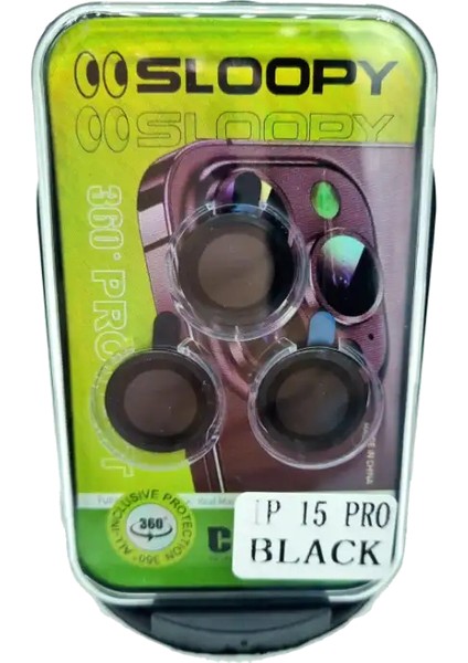 16 Pro / 15 Pro / 14 Pro / 16 Pro Max / 15 Pro Max / 14 Pro Max - Kamera Lens Koruyucu (Siyah) modelleri