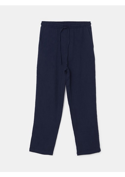 Yeni Sezon Beli Lastikli Dokulu Kadin Pantolon - S5HI94Z8