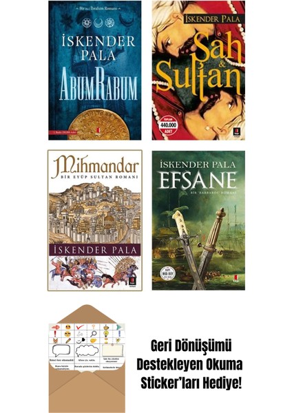 Iskender Pala 4 Kitap Set + Okuma Sticker'ları