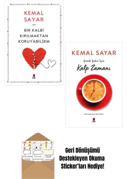 Kemal Sayar Bir Kalbi Kırılmaktan Koruyabilsem + Şimdi Şehir Için Kalp Zamanı + Okuma Sticker'ları