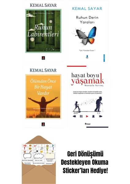 Ruhun Labirentleri - Ruhun Derin Yaraları 4 Kitap Set + Okuma Sticker'ları