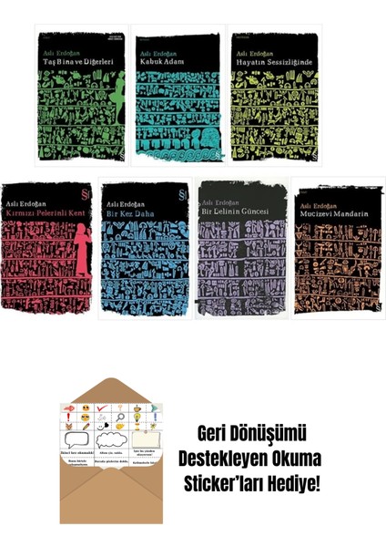 Aslı Erdoğan 7 Kitap Set + Okuma Sticker'ları