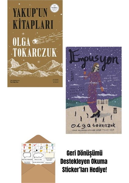 Olga Tokarczuk 2 Kitap Set + Okuma Sticker'ları