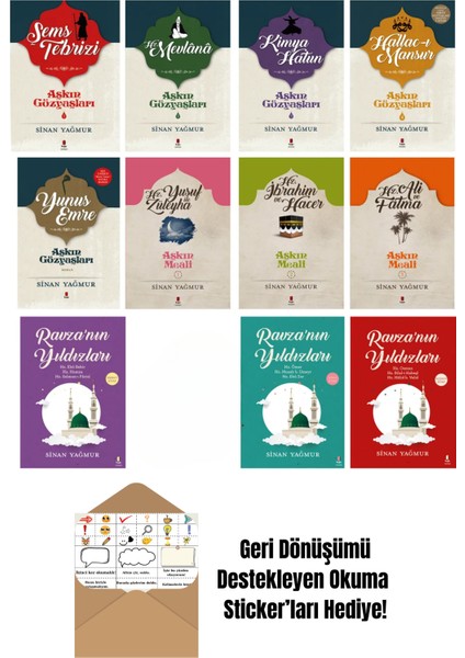 Sinan Yağmur 11 Kitap Set + Okuma Sticker'ları