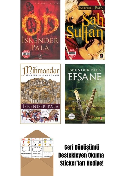 4 Kitap Set Iskender Pala + Okuma Sticker'ları