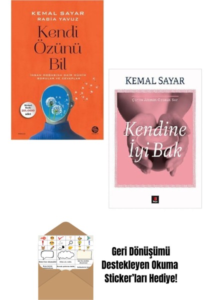 Kemal Sayar 2 Kitap Set / Kendi Özünü Bil + Kendine Iyi Bak