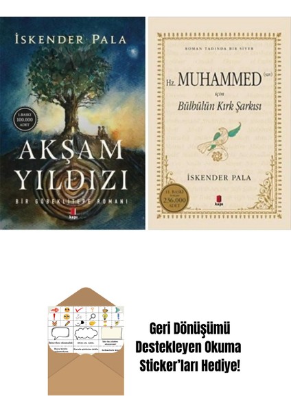 Akşam Yıldızı Bülbülün Kırk Şarkısı 2 Kitap Set Iskender Pala + Okuma Sticker'ları