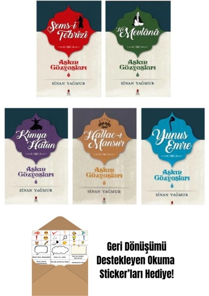Aşkın Gözyaşları 5 Kitap Set Sinan Yağmur + Okuma Sticker'ları