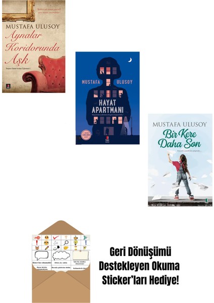 Mustafa Ulusoy 3 Kitap Set + Okuma Sticker'ları