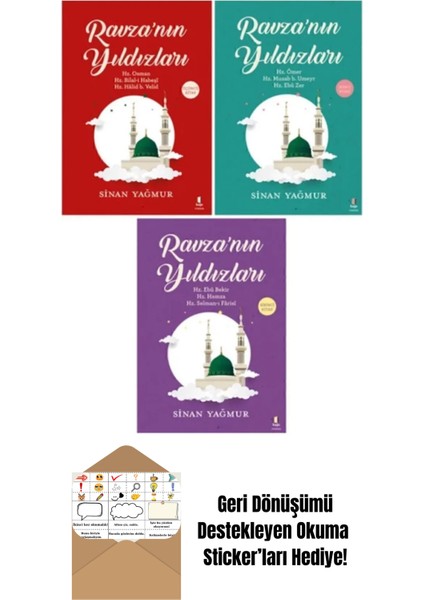 Ravza'nın Yıldızları 3 Kitap Set / Sinan Yağmur + Okuma Sticker'ları