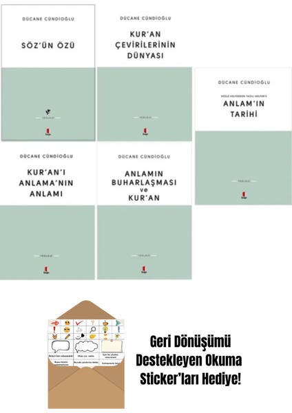 Dücane Cündioğlu 5 Kitap Set + Okuma Sticker'ları