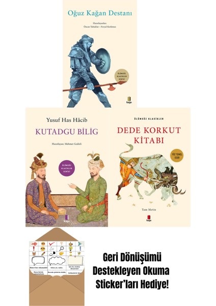 Türk Divan Klasikleri Seti (3 Kitap) + Okuma Sticker'ları