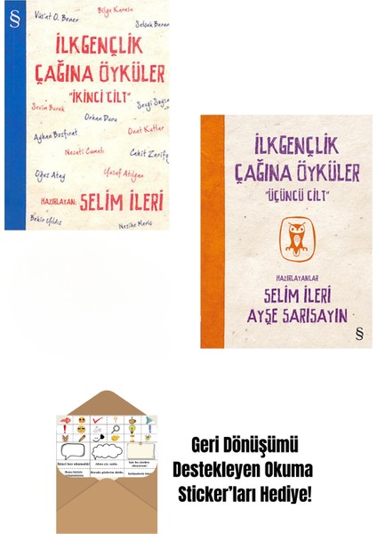 Selim Ileri - Ilk Gençlik Çağına Öyküler - 2 ve 3. Kitap + Okuma Sticker'ları
