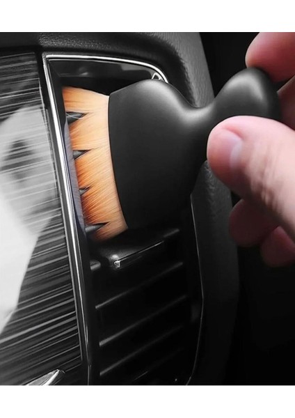 Lastik Parlatma Fırçası 1 Adet +Araç Klima Petek Detay Fırçası 1 Adet